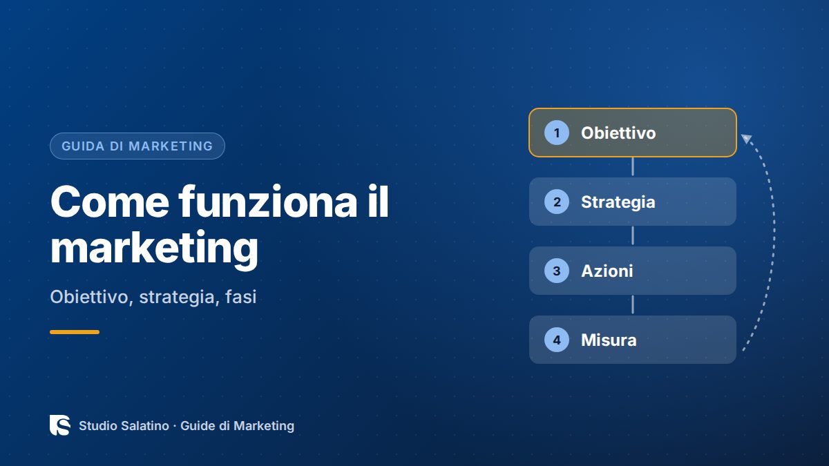 Come funziona il marketing: dall'obiettivo al risultato