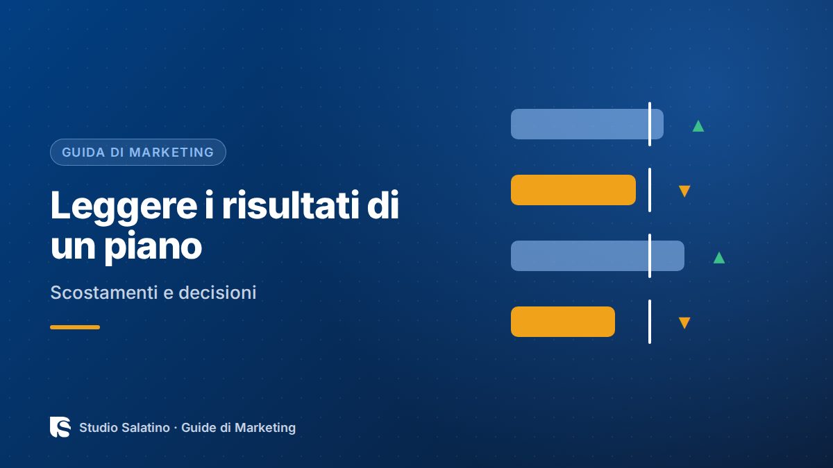 Leggere i risultati: dal punto di partenza a oggi