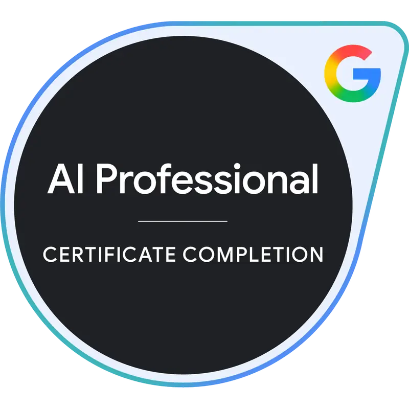 Google AI Professional Certificate - Domenico Salatino